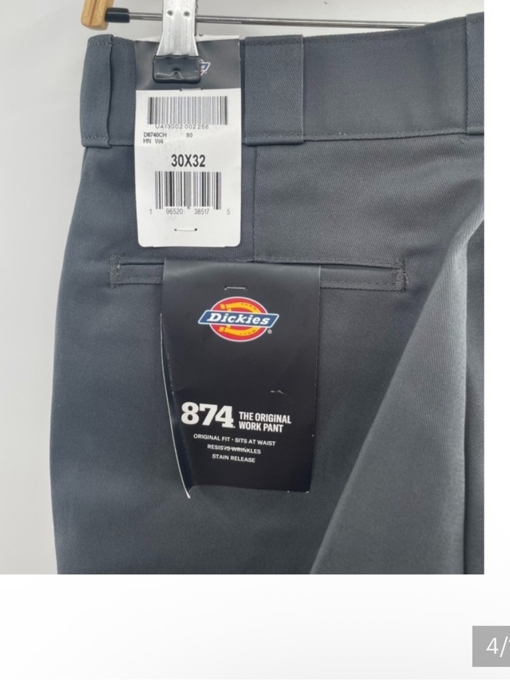 Dickies 874 Original Work Pants in Charcoal Gray